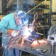 Man Welding